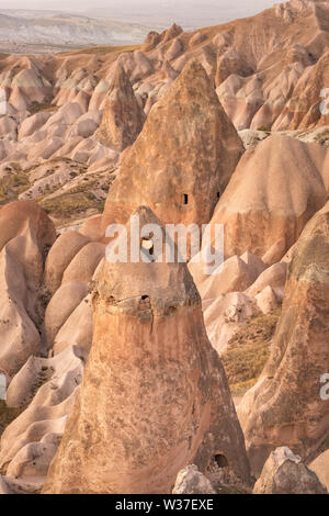 Berühmte Felsformationen in Capapdocia, Türkei Stockfoto