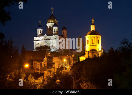 Christi-himmelfahrt-Kathedrale und Kirche der Darstellung der seligen Jungfrau Maria (Kirche) in Yelets Vvedenskaya. Russland Stockfoto