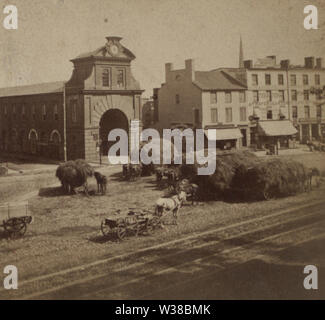 Ansicht der Center Market, Newark, NJ, durch G C Robinson & Co. Stockfoto