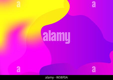 Abstract Pink, Lila und Gelb overlay vector Hintergrund Stock Vektor