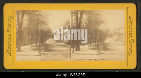 Ausblick auf die strasse, Detroit, Michigan, von Robert N Dennis Sammlung von stereoskopische Ansichten Stockfoto