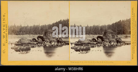 Blick auf den Columbia River, vom ORR Kaskaden, durch Watkins, Carleton E, 1829-1916 Stockfoto