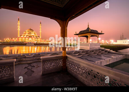 Große Moschee in Sharjah Stockfoto