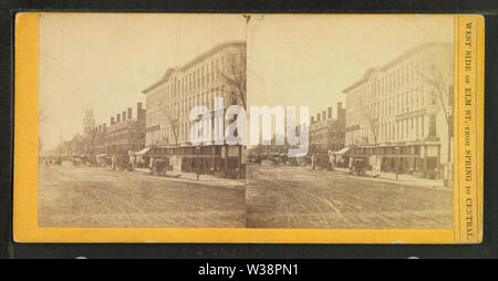 West Side von Elm St vom Frühjahr bis in den Zentralen, von Neunauge, M S (Maurice S) Stockfoto