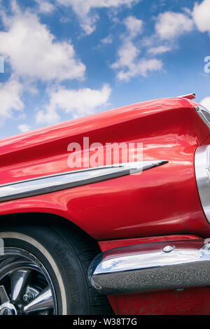 Detail einer rot vintage Chevrolet El Camino Auto Stockfoto