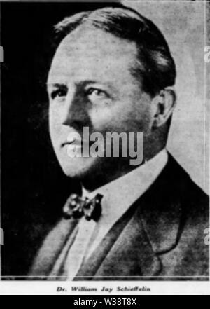 William Jay Schieffelin 1925 Stockfoto