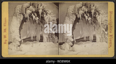Winterlandschaft, Kanada Seite, Gewitterwolken und Eis Laub, von Chase, W M (William M), 1818 - 9-1905 Stockfoto