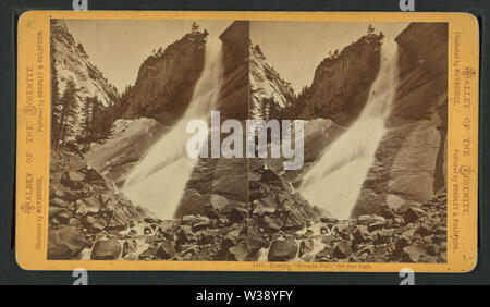 Yowiye, 'Nevada Fall, 600 Meter hoch, von Eadweard Muybridge,, 1830-1904 Stockfoto