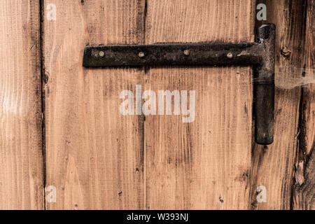 Alte Vintage Holz- Grunge Zaun Oberfläche. Braun Planken Hintergrund und Textur. Stockfoto