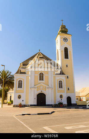 Die Deutsche Evangelisch-Lutherische Kirche in Swakopmund, Namibia Stockfoto