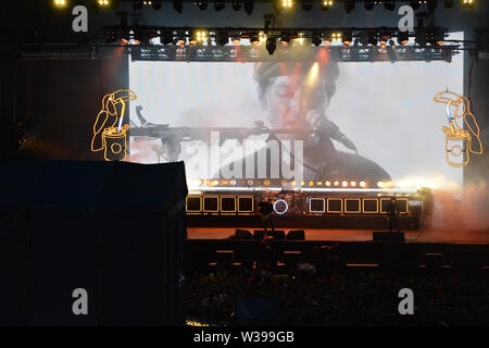 Glasgow, UK. 13. Juli 2019. Wels und der Bottlemen TRNSMT 2019 live in Glasgow am Grün. Credit: Colin Fisher/Alamy Leben Nachrichten. Stockfoto