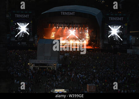 Glasgow, UK. 13. Juli 2019. Wels und der Bottlemen TRNSMT 2019 live in Glasgow am Grün. Credit: Colin Fisher/Alamy Leben Nachrichten. Stockfoto