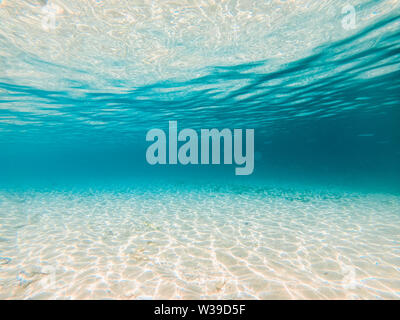 Tropischer Strand mit blauem Wasser und Palmen - Coron, Philippinen Stockfoto