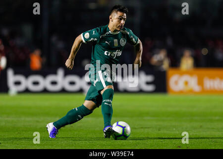 Sao Paulo, Brasilien. 13. Juli, 2019. William während des Spiels zwischen São Paulo FC und Palmeiras, gültig für die 10. Runde der brasilianischen Meisterschaft 2019, an der Morumbi Stadion in São Paulo, SP statt. Credit: Foto Arena LTDA/Alamy leben Nachrichten Stockfoto