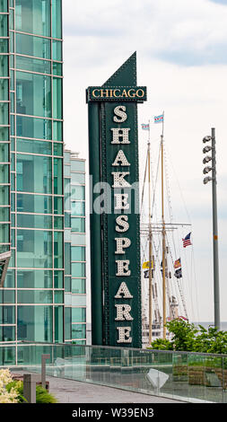 Shakespeare Theater am Navy Pier Chicago - CHICAGO, USA - Juni 11, 2019 Stockfoto