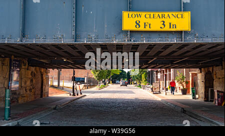 Lacledes Landung in Altstadt - St. Louis SAINT LOUIS. USA - Juni 19, 2019 Stockfoto