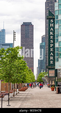 Shakespeare Theater am Navy Pier Chicago - CHICAGO, USA - Juni 11, 2019 Stockfoto