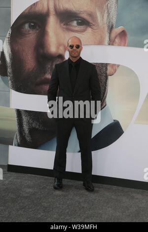 Los Angeles, USA. 13. Juli, 2019. Los Angeles CA: Jason Statham besucht die Fast & Furious präsentiert: Hobbs & Shaw' Film Premiere Los Angeles Kalifornien am Juli 13, 2019 Credit: Faye Sadou/MediaPunch Credit: MediaPunch Inc/Alamy leben Nachrichten Stockfoto