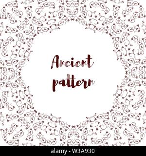 Geometrische abstrakte Vector art deco Pattern von Hand gezeichneten Elemente. Textile fantasy Drucken. Geschenkpapier. Stock Vektor