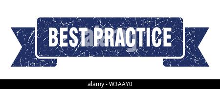 Best practice grunge Band. best practice best practice Banner anmelden. Stock Vektor