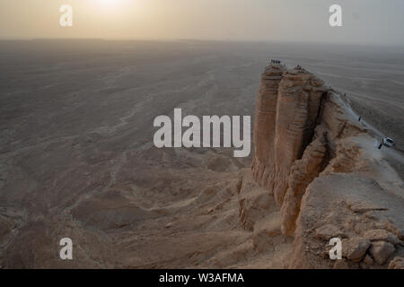 Rand der Welt in der Nähe von Riad in Saudi-Arabien Stockfoto