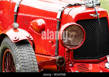 1935 Aston Martin Ulster 1500 cc, classic car am Oakamoor Hill Climb, 13. Juli 2019, Oakamoor, Staffordshire, Großbritannien Stockfoto