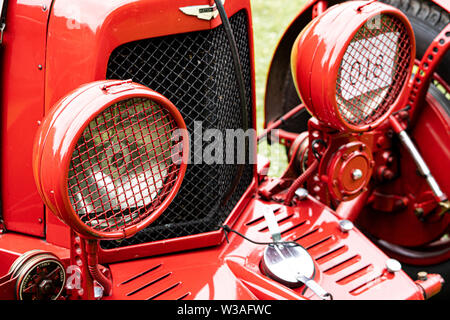 1935 Aston Martin Ulster 1500 cc, classic car am Oakamoor Hill Climb, 13. Juli 2019, Oakamoor, Staffordshire, Großbritannien Stockfoto