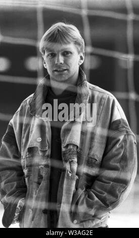 Der ehemalige Aston Villa Gary Shaw Funktion zurück in der Villa Park in 1991. Foto von Tony Henshaw Stockfoto