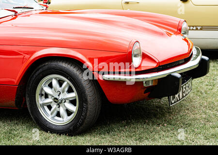 Triumph GT6 MK3 Classic Auto am Oakamoor Hill Climb, 13. Juli 2019, Oakamoor, Staffordshire, Großbritannien Stockfoto