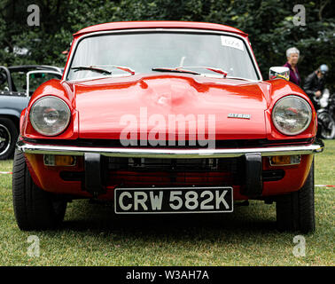 Triumph GT6 MK3 Classic Auto am Oakamoor Hill Climb, 13. Juli 2019, Oakamoor, Staffordshire, Großbritannien Stockfoto