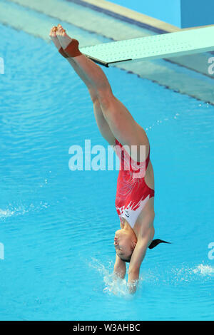 Gwangju, Südkorea. 13. Juli, 2019. Chang Yani (CHN) Tauchen: 18 FINA Wm Gwangju 2019 Frauen 1 m Sprungbrett Endrunde an Nambu Internationale Aquatics Center in Gwangju, Südkorea. Credit: YUTAKA/LBA SPORT/Alamy leben Nachrichten Stockfoto