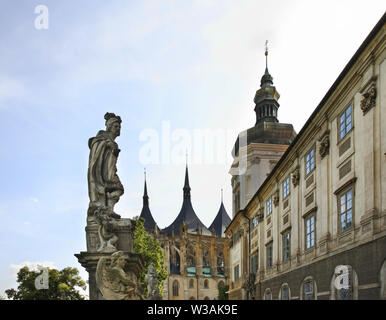 Barborska Straße in Kutna Hora. Der Tschechischen Republik Stockfoto