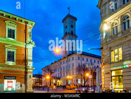 Rynok Square, Lemberg, Ukraine Stockfoto