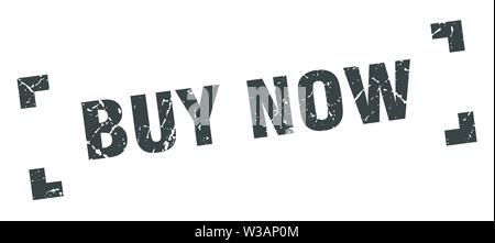 Jetzt Stempel kaufen. Jetzt square grunge Zeichen kaufen. Jetzt kaufen Stock Vektor