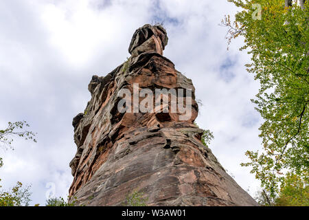 In der Nähe von annweiler Burg Trifels in der südlichen Pfalz Stockfoto