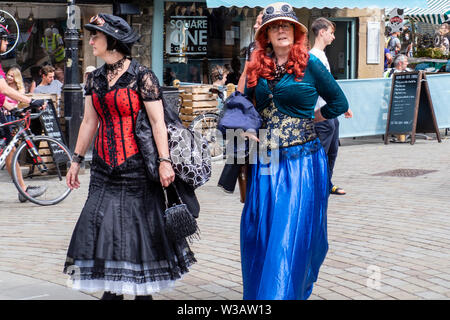 13/07/2019 Halifax, West Yorkshire, UK Hebden Bridge Steampunk Festival kehrt am 13. und 14. Juli 2019 - freuen Sie sich auf ein Wochenende voller Spaß und Stockfoto