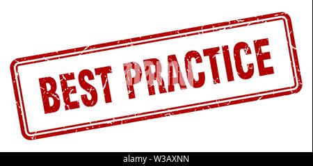 Best practice Stempel. best practice Square grunge unterzeichnen. best practice Stock Vektor