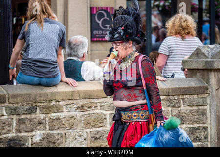 13/07/2019 Halifax, West Yorkshire, UK Hebden Bridge Steampunk Festival kehrt am 13. und 14. Juli 2019 - freuen Sie sich auf ein Wochenende voller Spaß und Stockfoto