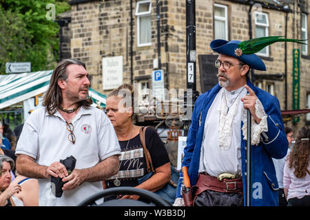 13/07/2019 Halifax, West Yorkshire, UK Hebden Bridge Steampunk Festival kehrt am 13. und 14. Juli 2019 - freuen Sie sich auf ein Wochenende voller Spaß und Stockfoto