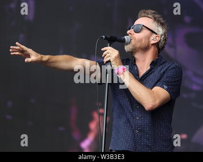 London, Großbritannien. 13. Juli, 2019. Die amerikanische Band tritt am Tag 4 im Hyde Park während einer britischen Sommer Festival in London. Credit: SOPA Images Limited/Alamy leben Nachrichten Stockfoto
