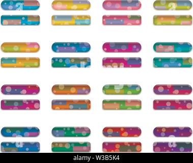 Tasten, Einstellen Stock Vektor