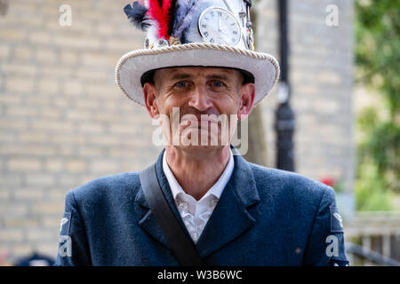 13/07/2019 Halifax, West Yorkshire, UK Hebden Bridge Steampunk Festival kehrt am 13. und 14. Juli 2019 - freuen Sie sich auf ein Wochenende voller Spaß und Stockfoto