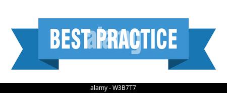 Best practice Ribbon. best practice isoliert unterzeichnen. best practice Banner Stock Vektor