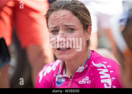 Udine, Italien. 14. Juli, 2019. Udine - 14-07-2019, Radfahren, Stufe 10, Meiringen 10 San Vito al Tagliamento - Udine, giro Rosa, Marianne Vos wint de 10e De laatste Meiringen van de Giro Rosa in Udine Credit: Pro Schüsse/Alamy leben Nachrichten Stockfoto