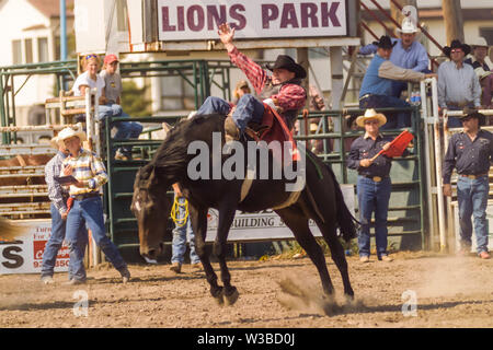 Rodeo Ereignis in Cochrane, Alberta, Kanada Stockfoto