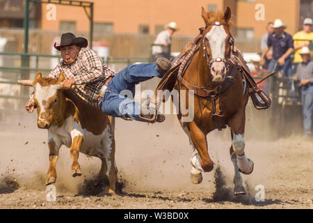 Rodeo Ereignis in Cochrane, Alberta, Kanada Stockfoto