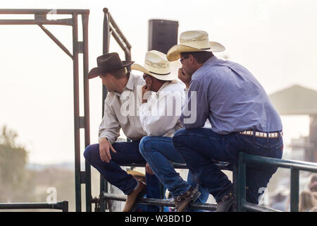 Rodeo Ereignis in Cochrane, Alberta, Kanada Stockfoto