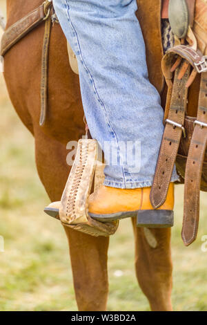 Rodeo Ereignis in Cochrane, Alberta, Kanada Stockfoto