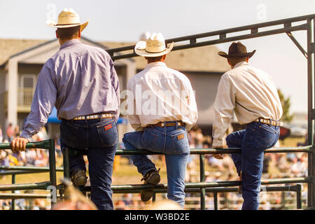 Rodeo Ereignis in Cochrane, Alberta, Kanada Stockfoto