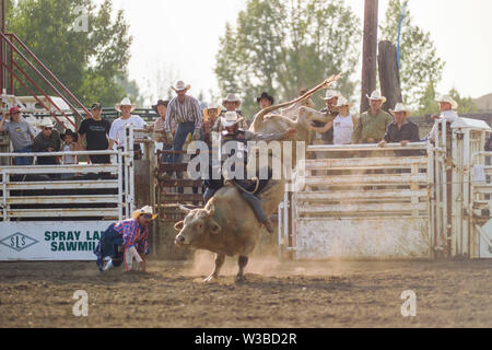 Rodeo Ereignis in Cochrane, Alberta, Kanada Stockfoto